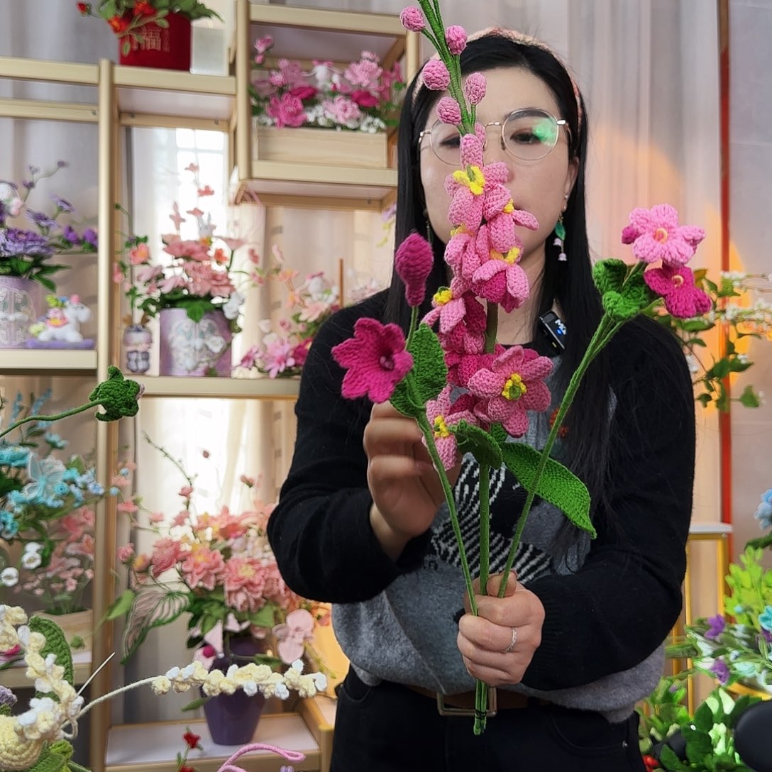 纯手工钩织钩织花束
