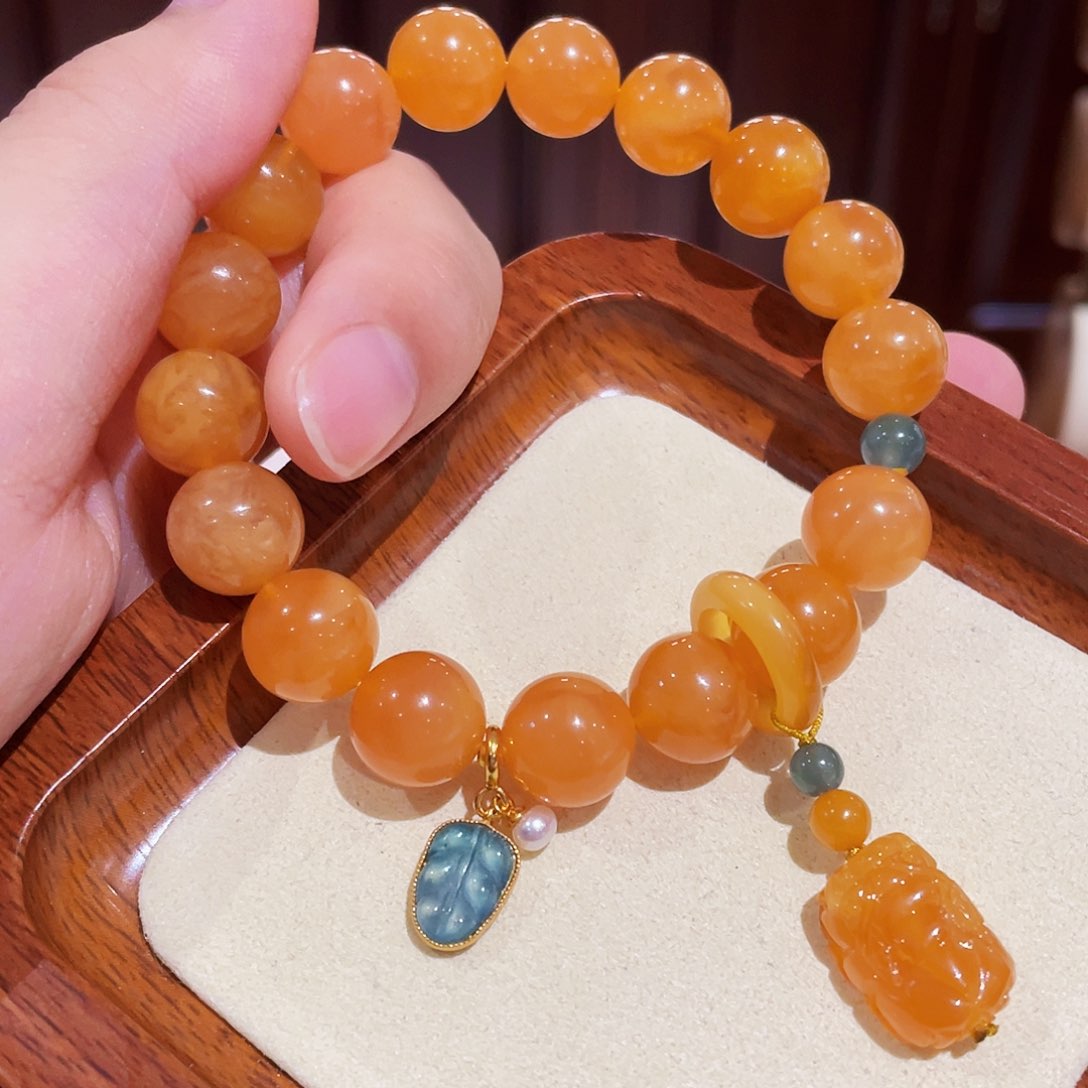 蜜蜡手链未镶嵌手串