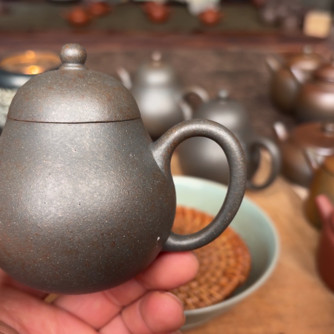 紫砂茶壶小品柴烧
