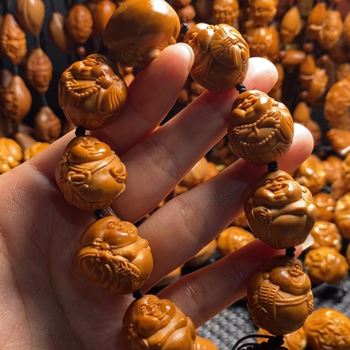 吊坠橄榄核光背贵派弥勒