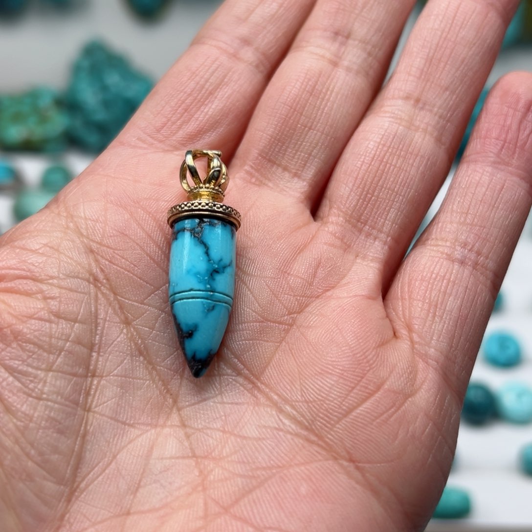 绿松石珠宝奇石未镶嵌大***.