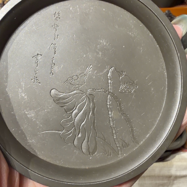 沉***金锡中古工艺品摆件