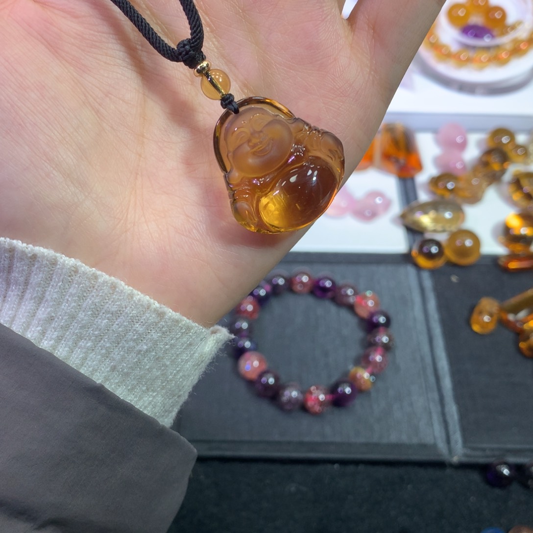 水晶颈饰未镶嵌天然