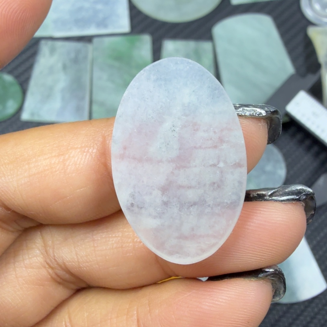 翡翠颈饰未镶嵌天然缅甸a货翡翠