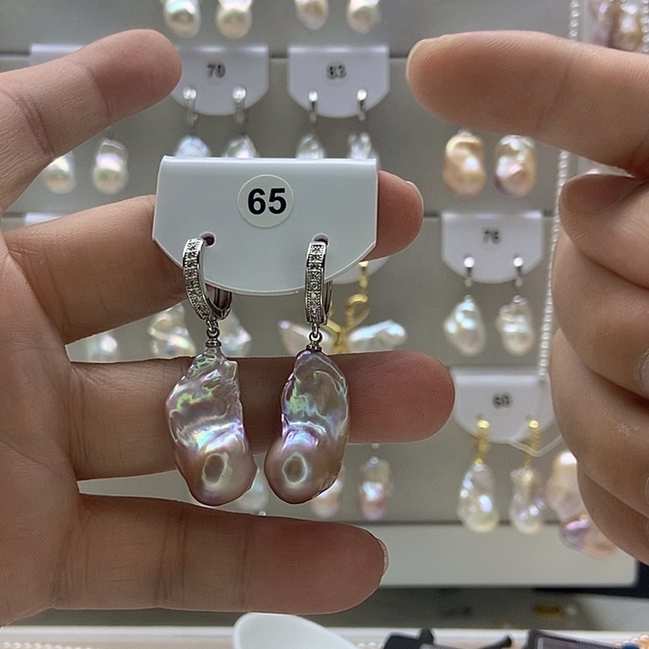 娜***多淡水珍珠银S925镶嵌颈饰65