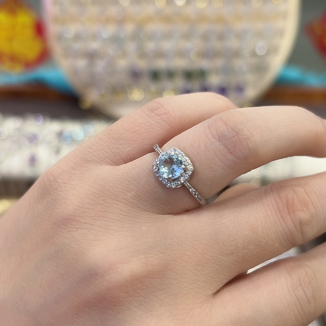 ෆ***•戒指托帕石银S925镶嵌