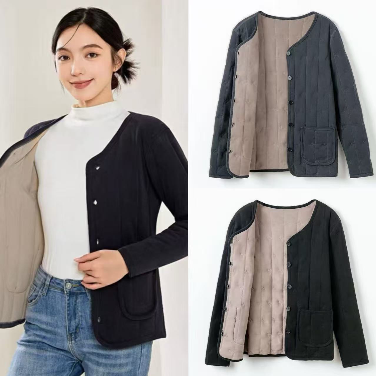 9259-男女士内胆羊毛棉服棉袄（颜色任意）8821