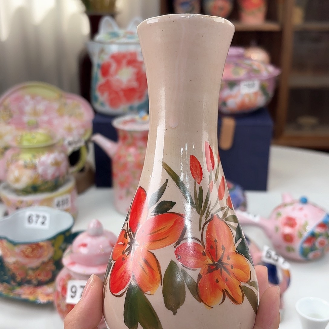 景德镇手绘高温釉下彩陶瓷茶具