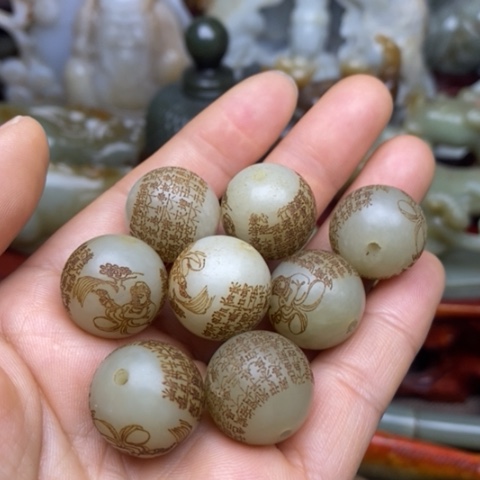 和田玉挂件把件摆件未镶嵌