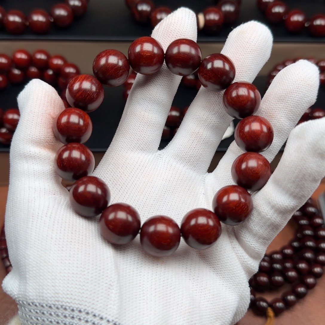 身***打小叶紫檀手串/手链1.5泥料7558