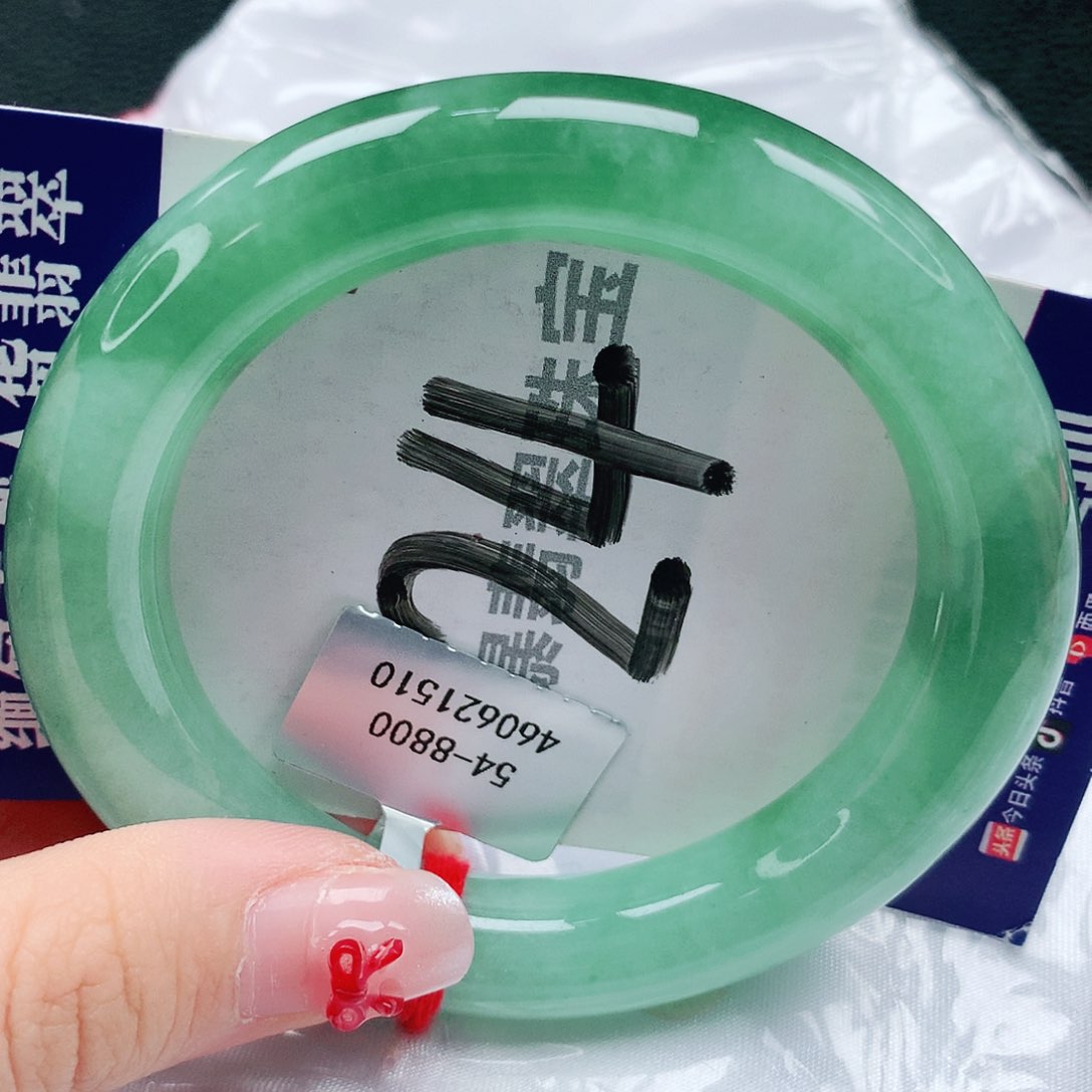 翡翠未镶嵌手镯天然缅甸a货翡翠