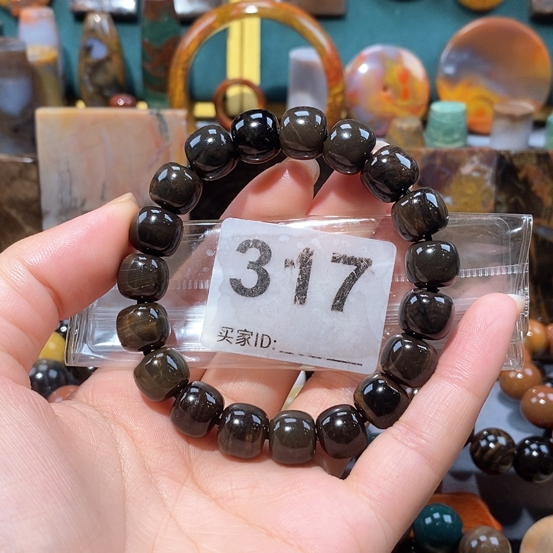 硅化玉天然北票硅化玉手串未镶嵌