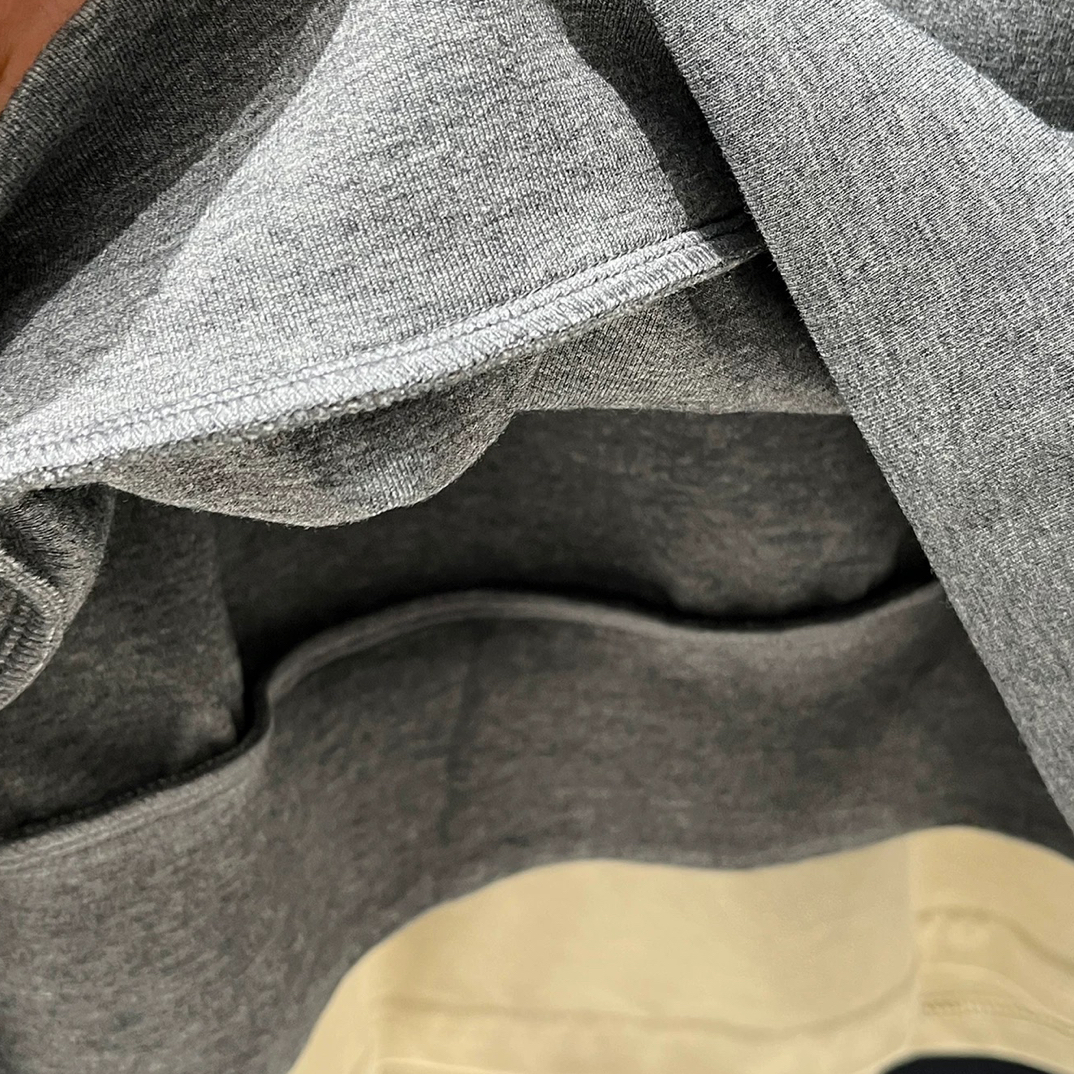 拼接圆领不褪色可爱风奶乖系卫衣短款印花刺绣厚款