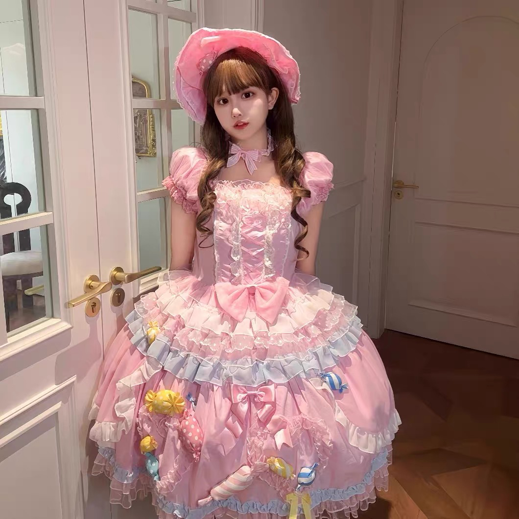 【现货】糖果派对原创lolita洛丽塔洋装蓬蓬裙公主裙高级感女渔老板