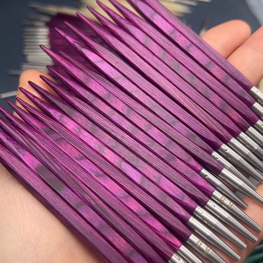 6.0浅紫毛衣针方针