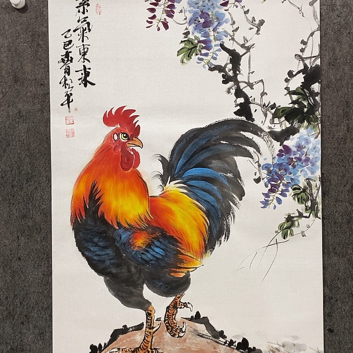 国画Y*x手绘更好大公鸡