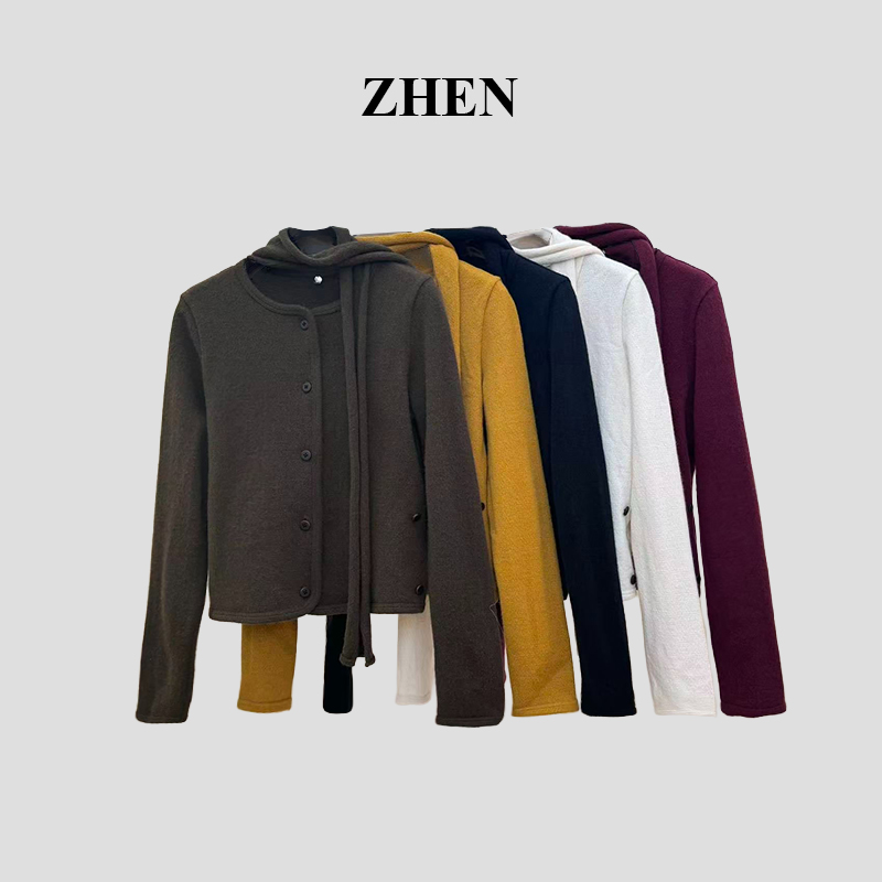 【ZHEN】25K01637 2025新款外套秋冬时尚气质休闲百搭长袖女