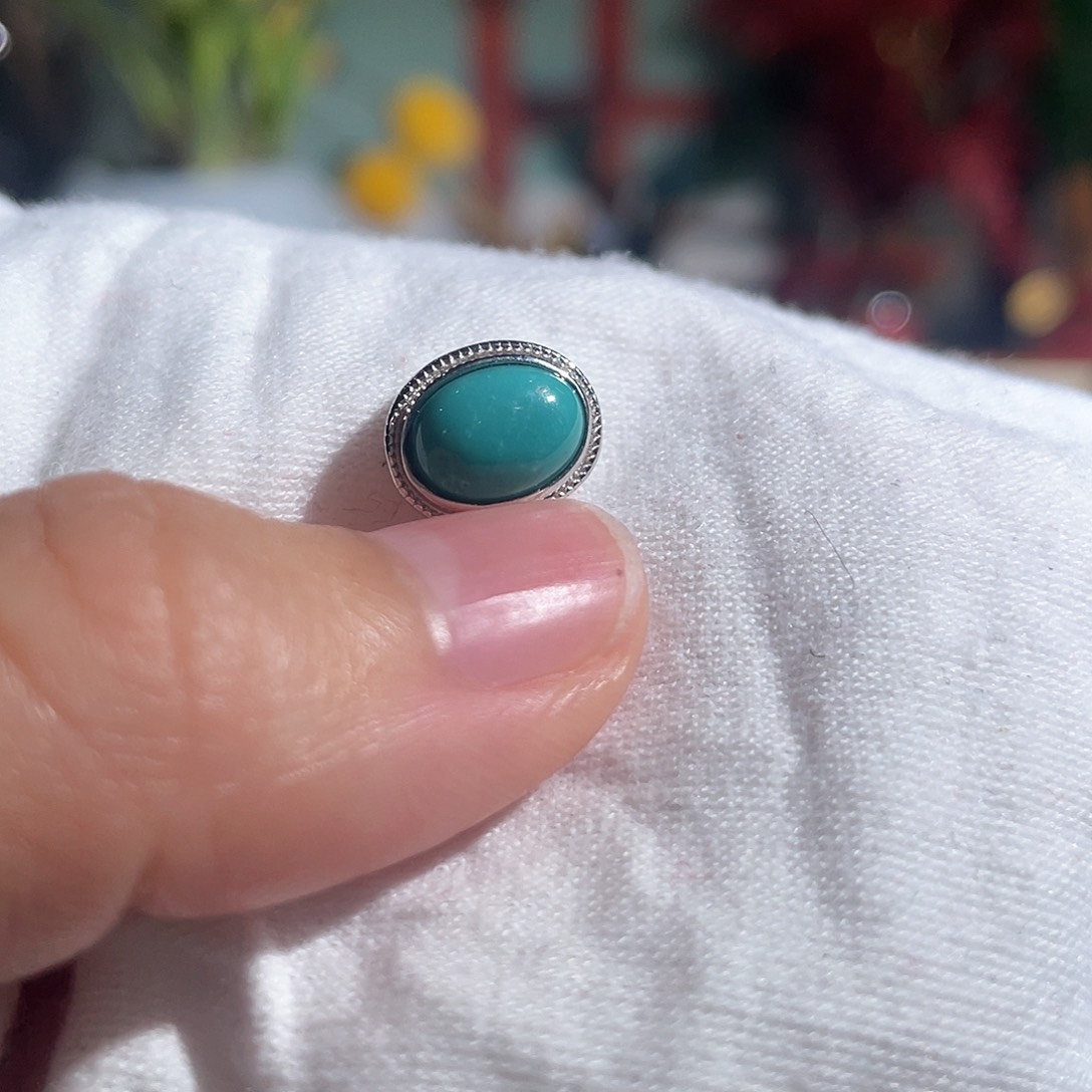 绿松石配饰银S925镶嵌