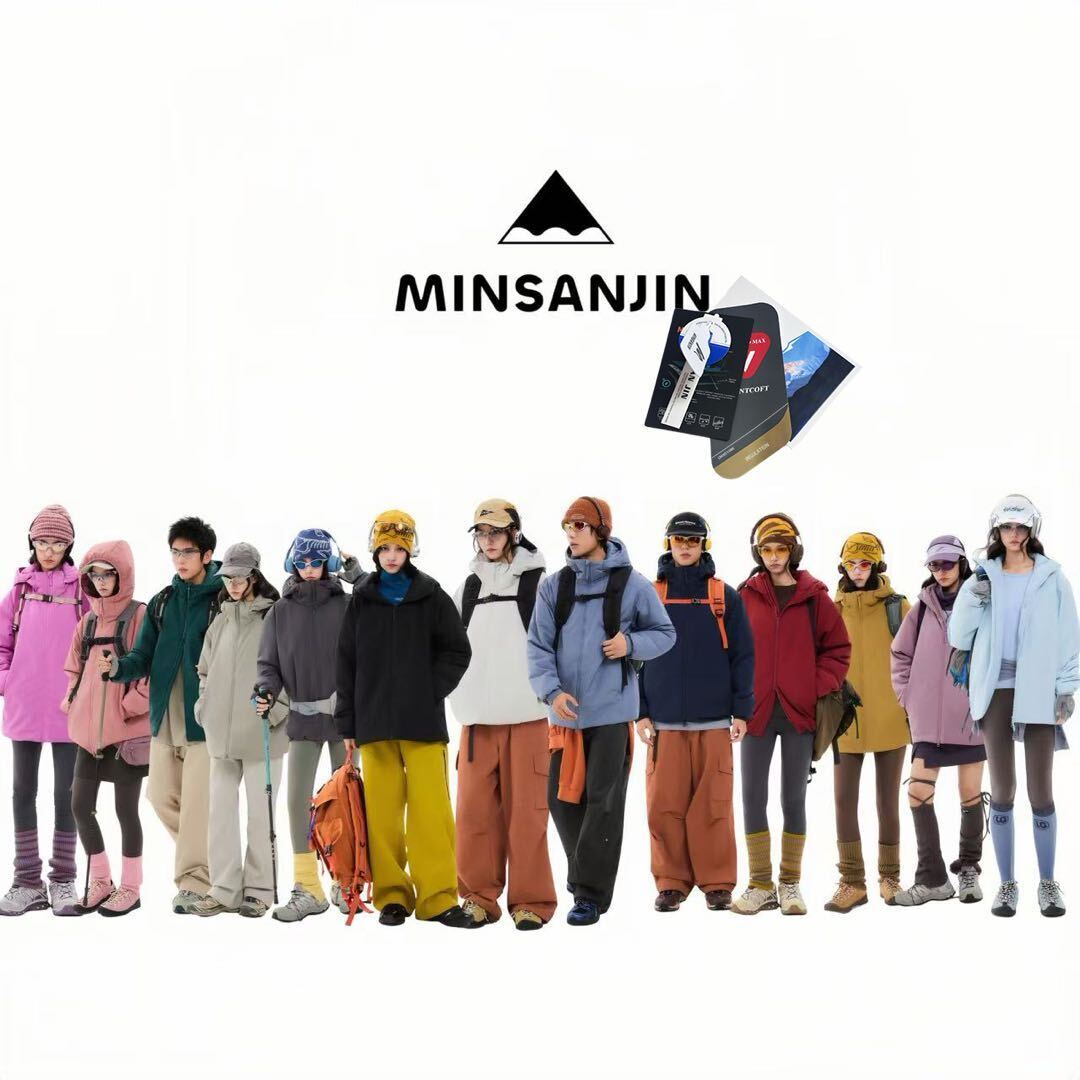 MIN SAN JIN【极致轻量化】秋冬户外多巴胺科技棉阿童木棉服外套