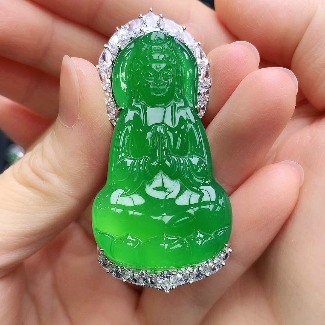 玛瑙/玉髓吊坠银S925镶嵌