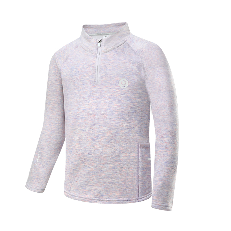 YU 儿童轻运动拉链高领打底衫/R23C06