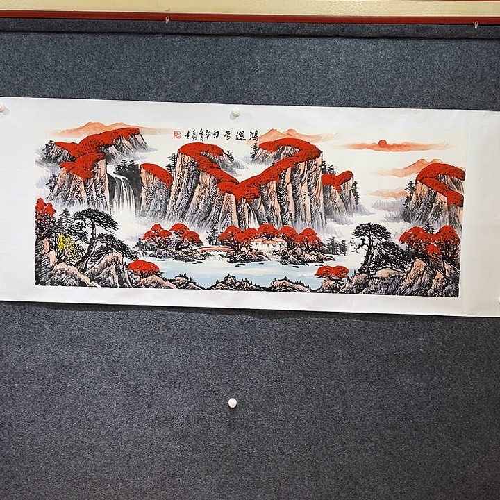 国画知鱼之乐纯手绘