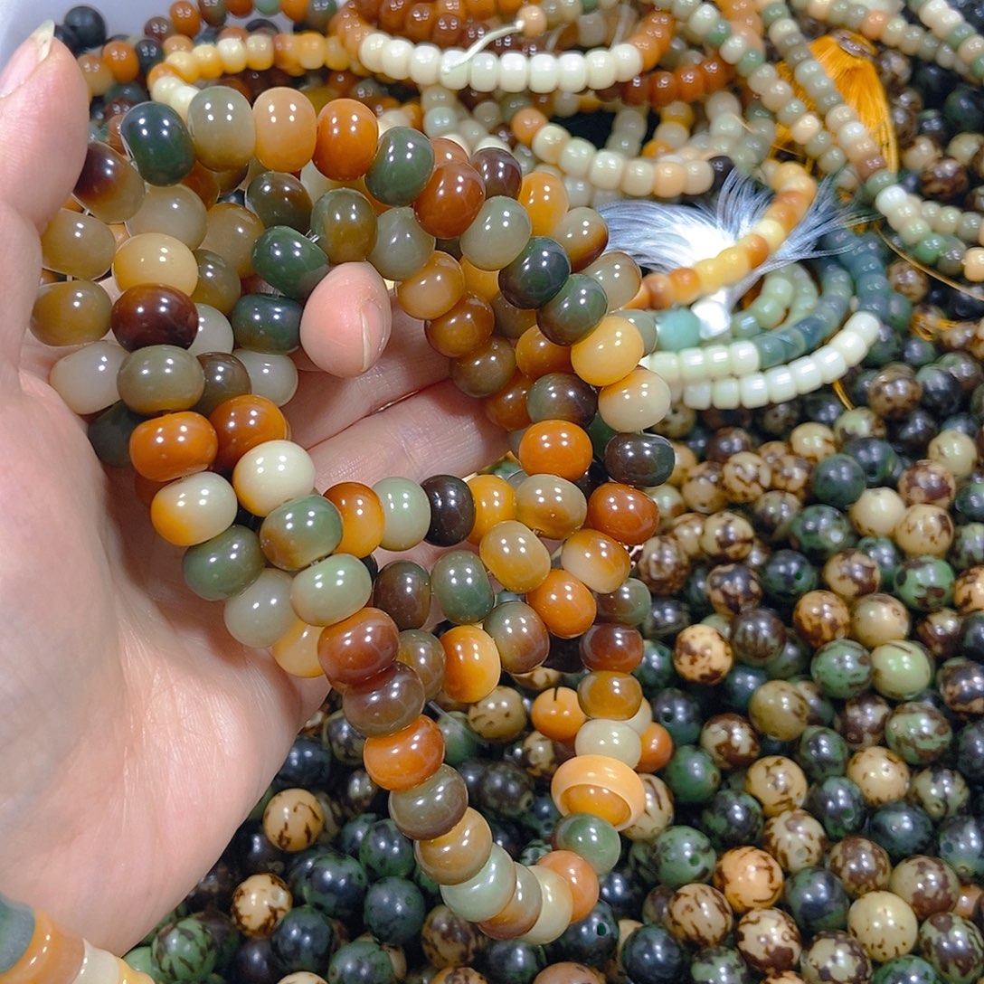 天***）白玉菩提吊坠108菩提shouchi