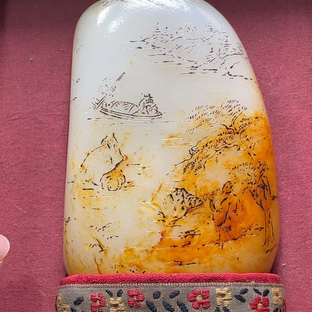 和田玉未镶嵌挂件