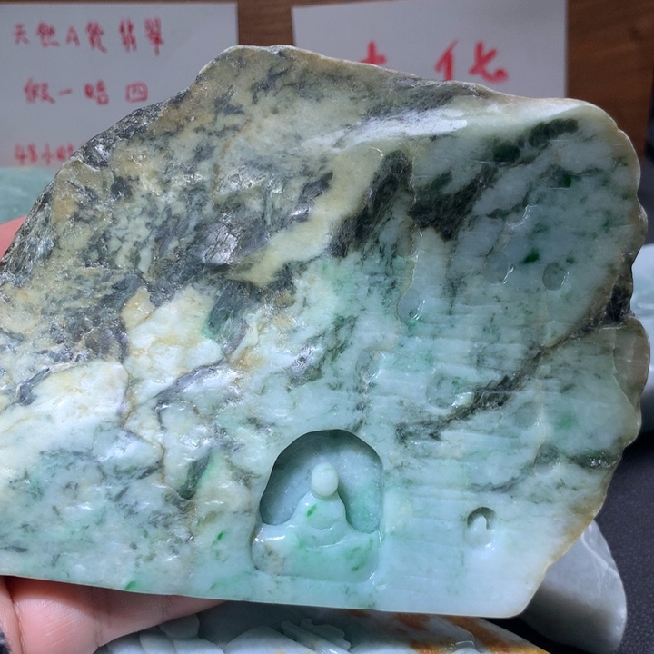 翡翠未镶嵌颈饰保真天然A货翡翠