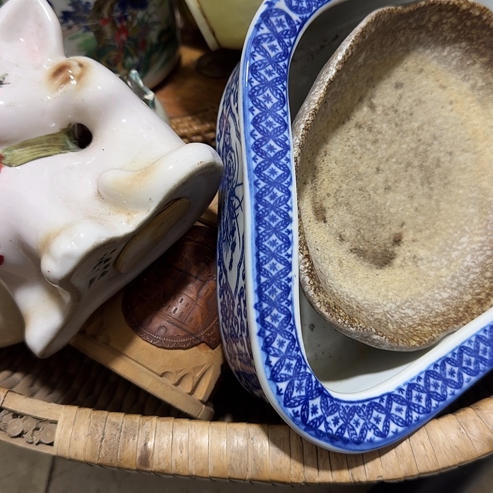 寒***往陶摆件攀登高峰艺术瓷器