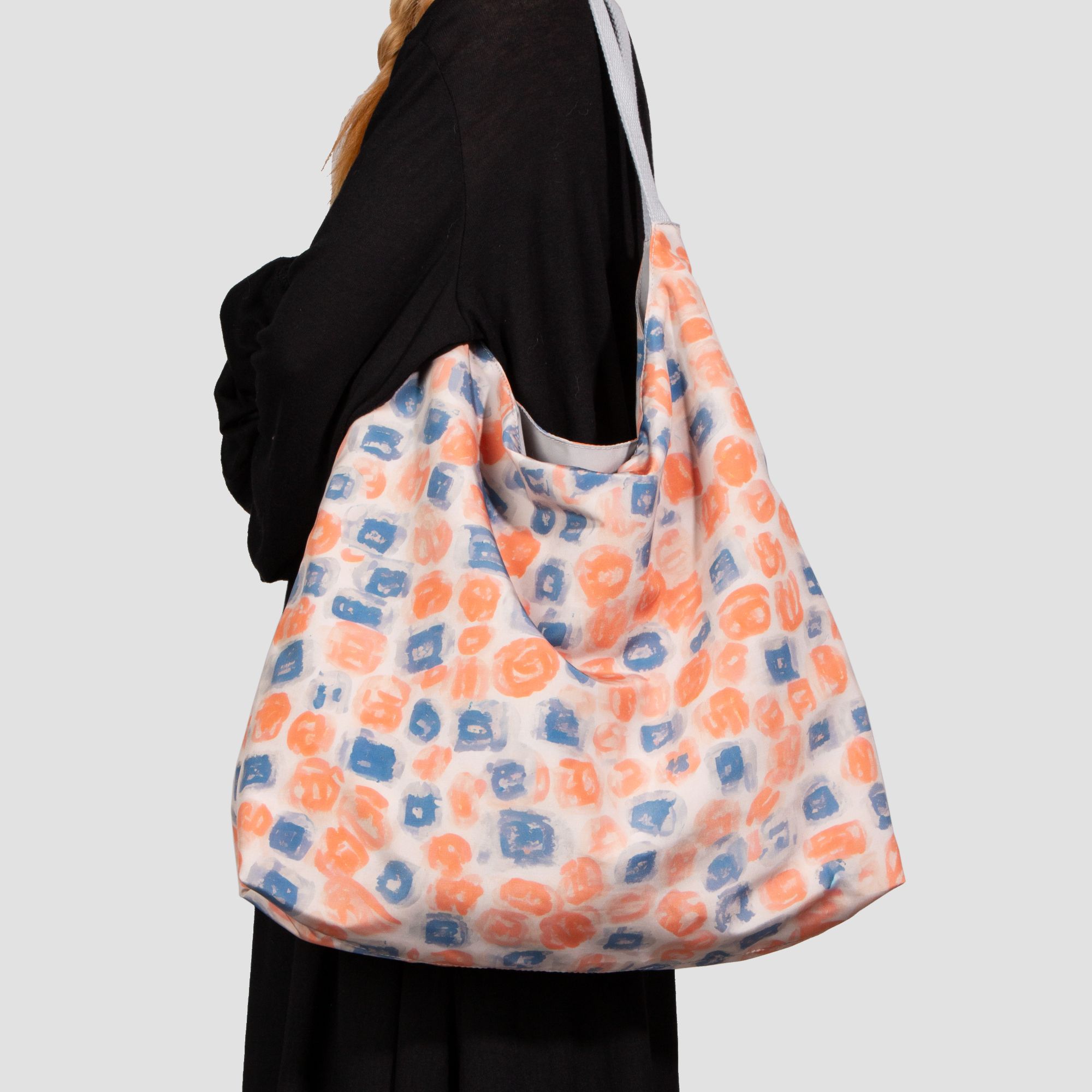 无则艺【冰丝月牙包】橘子红了限量亲肤夏季款时尚休闲印花单肩环保