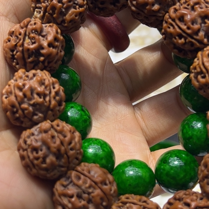 核桃手串/手链1.6绿球