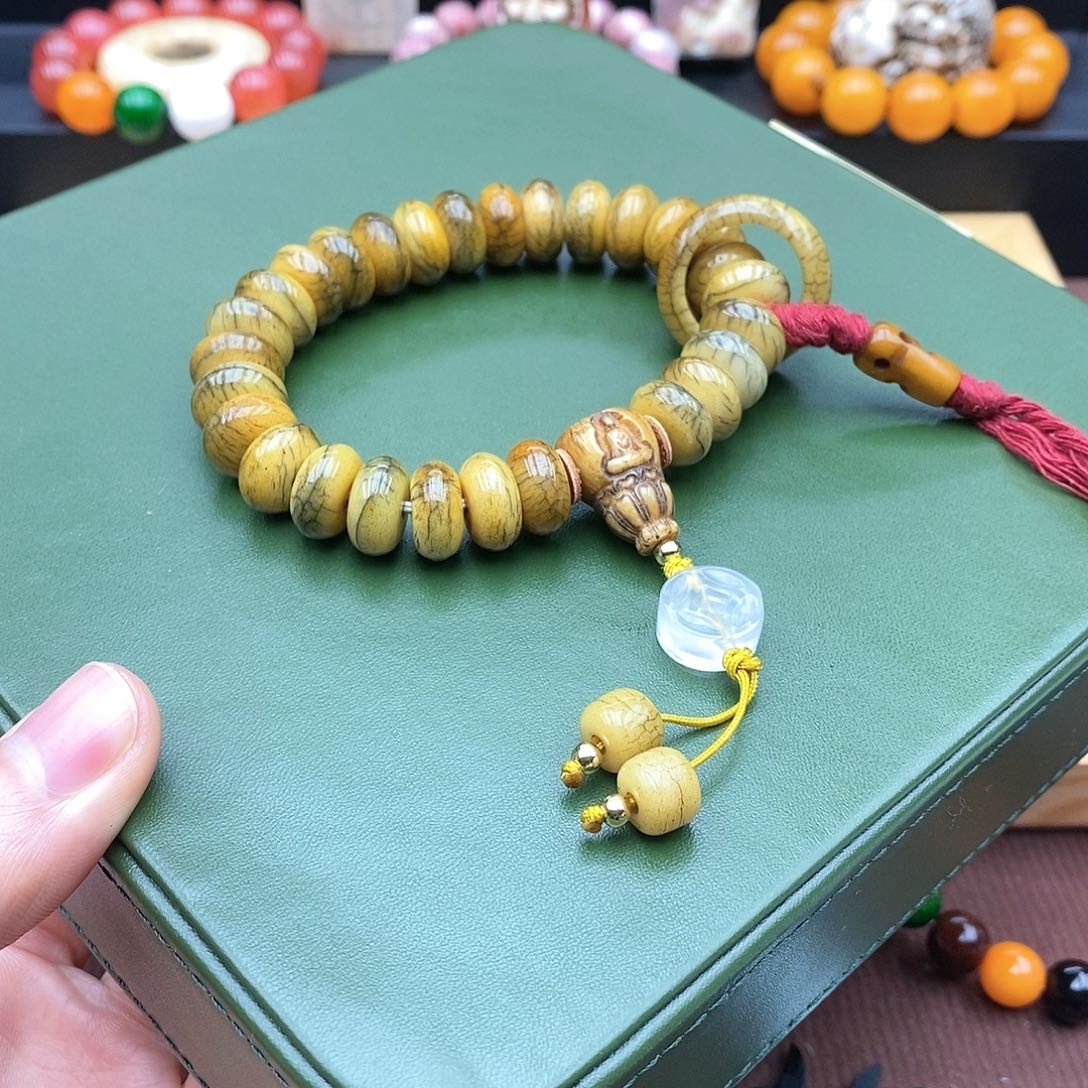 驼骨手串/手链14mm牛骨算盘珠