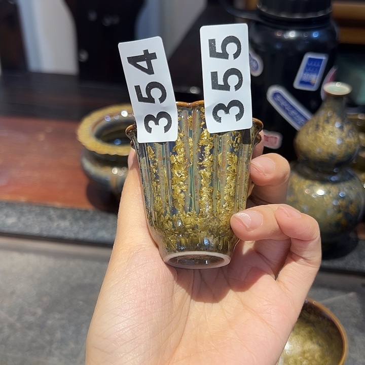 龙泉云间青瓷小米茶器