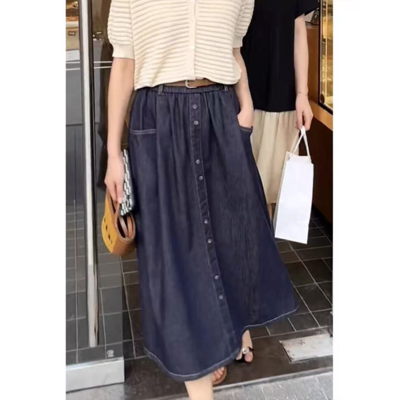 【欧洲站】软糯牛仔裙