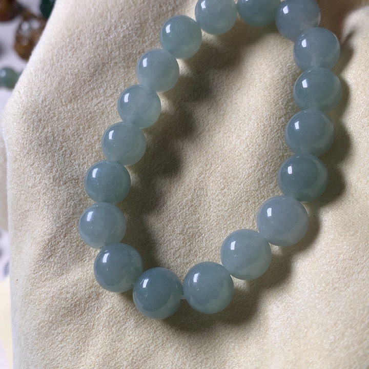 翡翠未镶嵌手串天然翡翠手串卡10