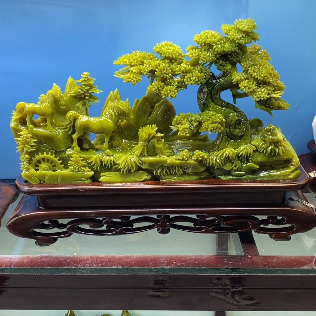 【闪购商品】玉家居摆件手工雕刻