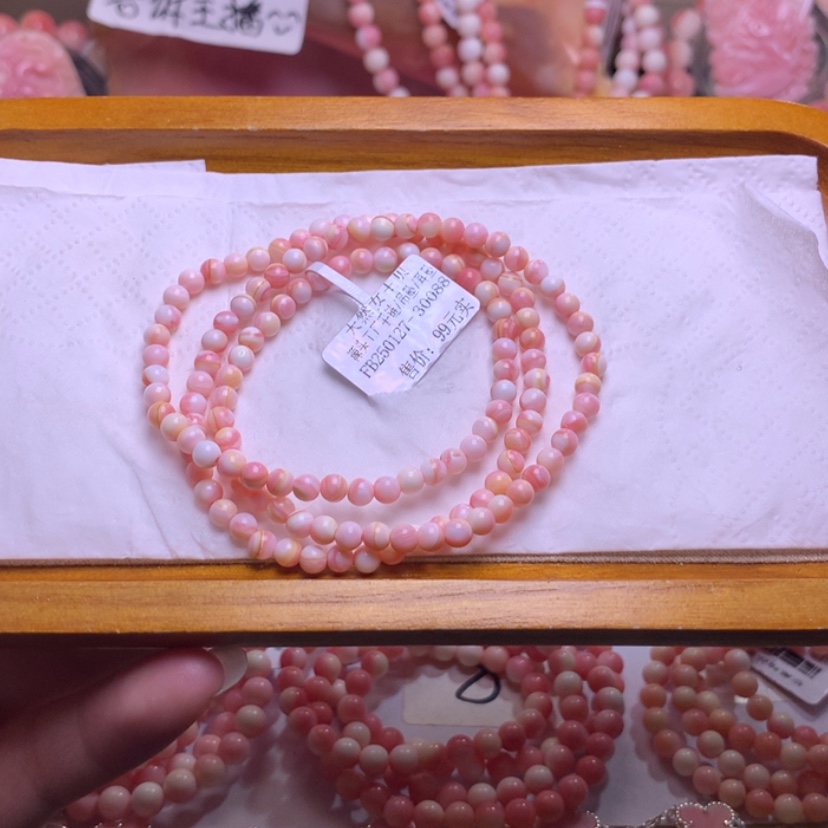 【闪购商品】查罗石颈饰合金福利多圈樱花雨4咪编号023