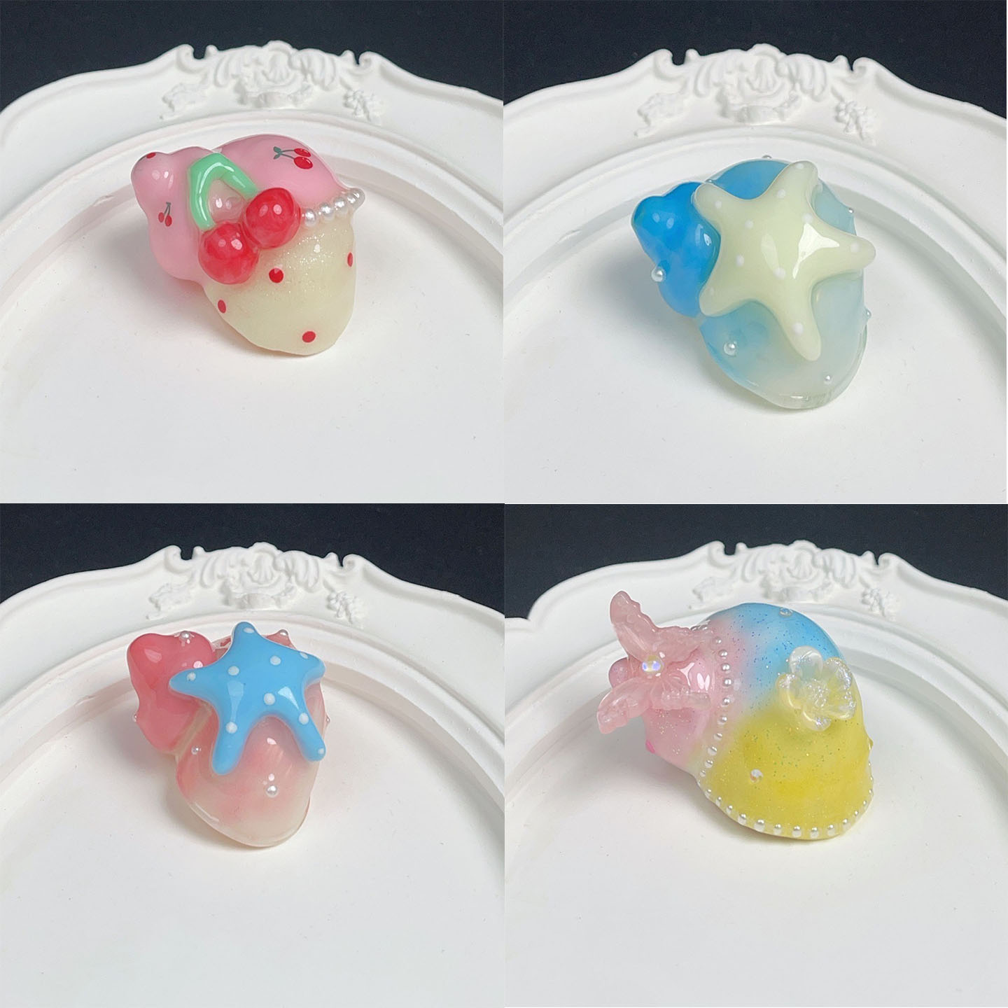 寄居蟹替换壳壳透明定制蟹蟹3d打印手工壳纯天然海螺定制款豆丁款