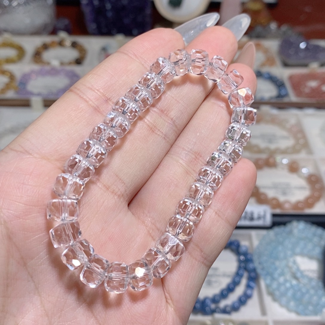 水晶未镶嵌手串白水晶