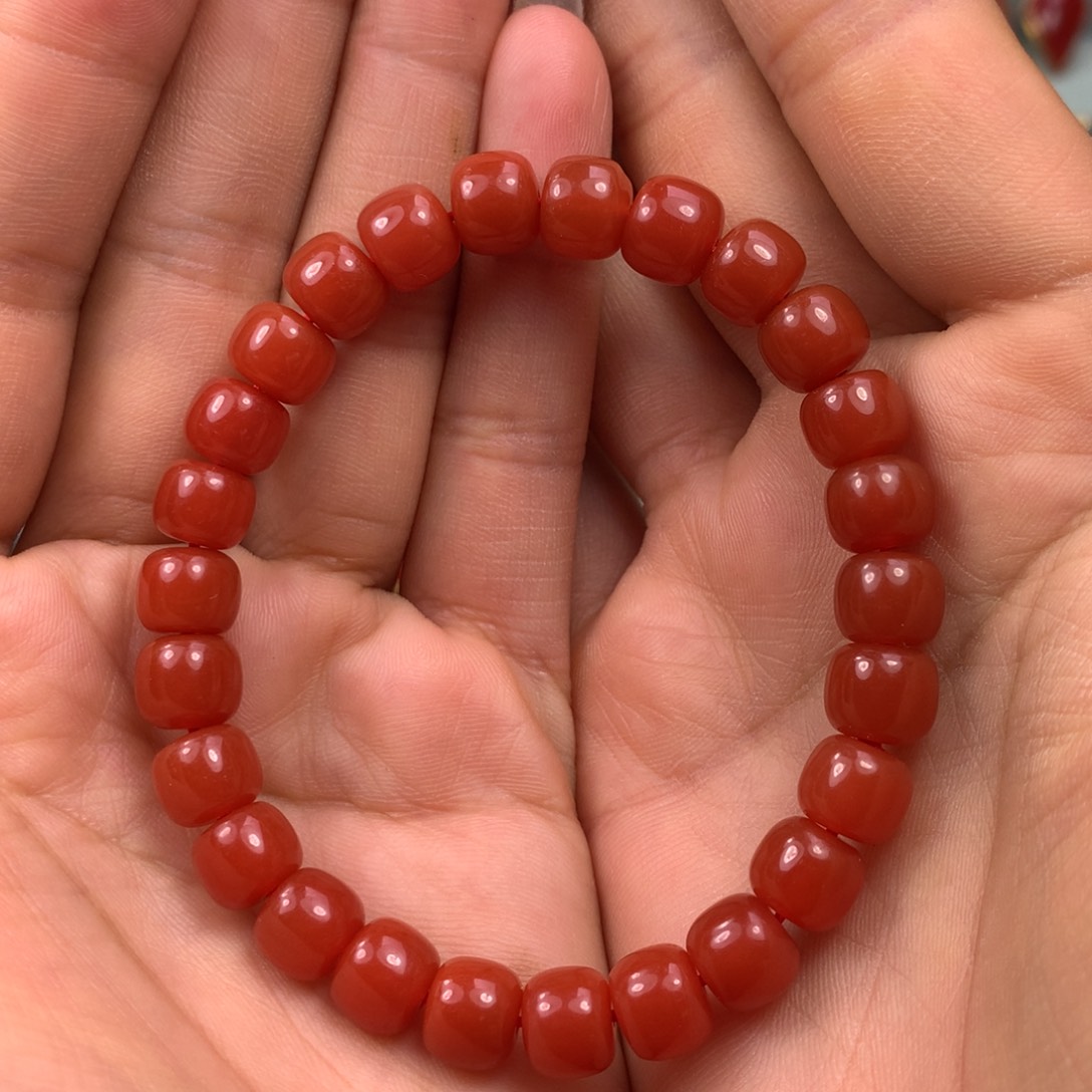 南红玛瑙手串未镶嵌