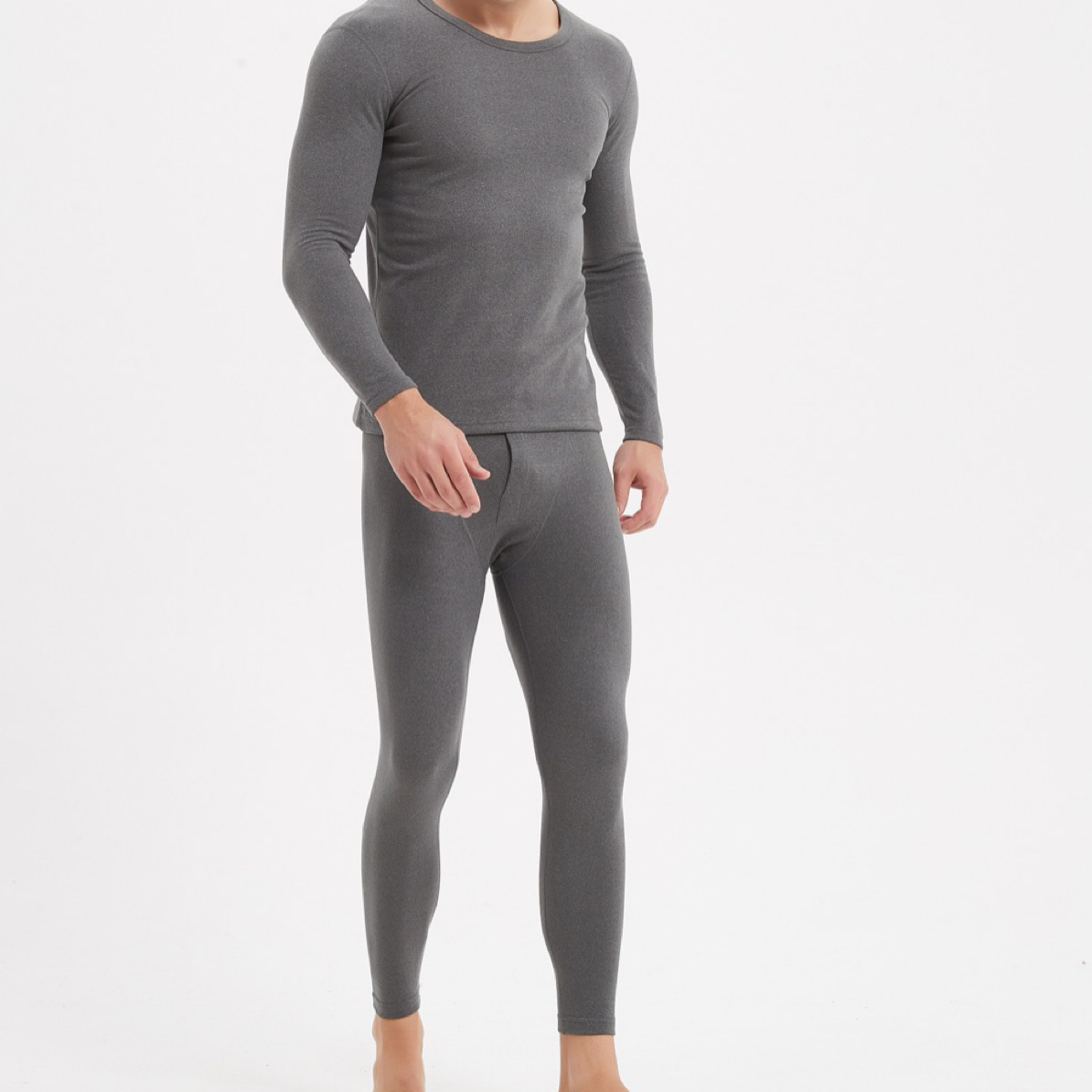 荣枪男士羊羊保暖套装8028（圆领）