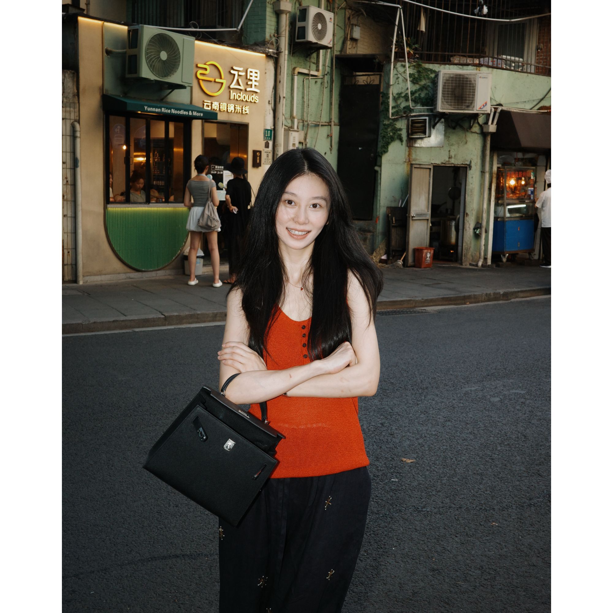 【LiuSanSan】春夏法式镂空U领薄款修身显瘦多色针织针织背心