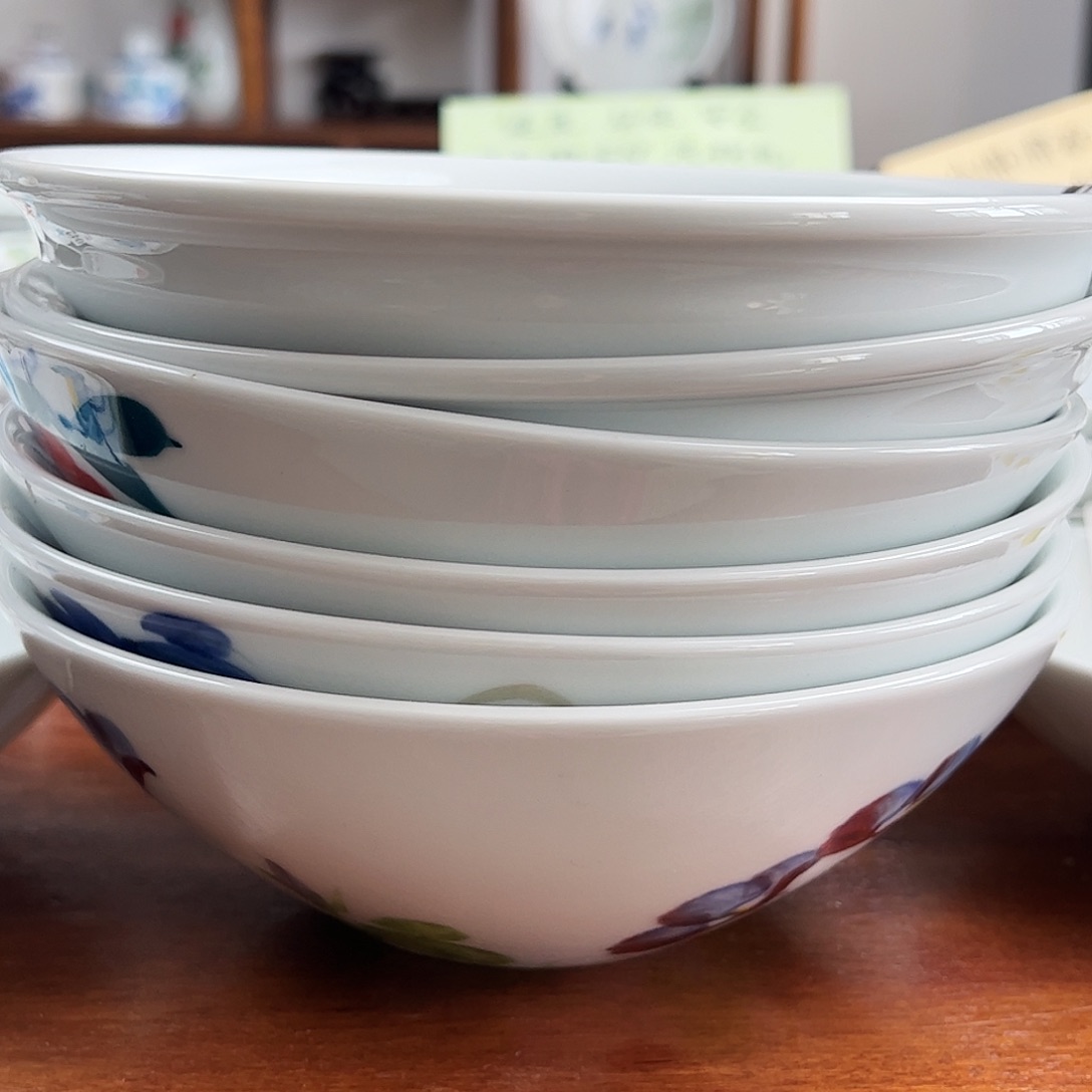 瓷片米***米景德镇陶瓷手工手绘制作