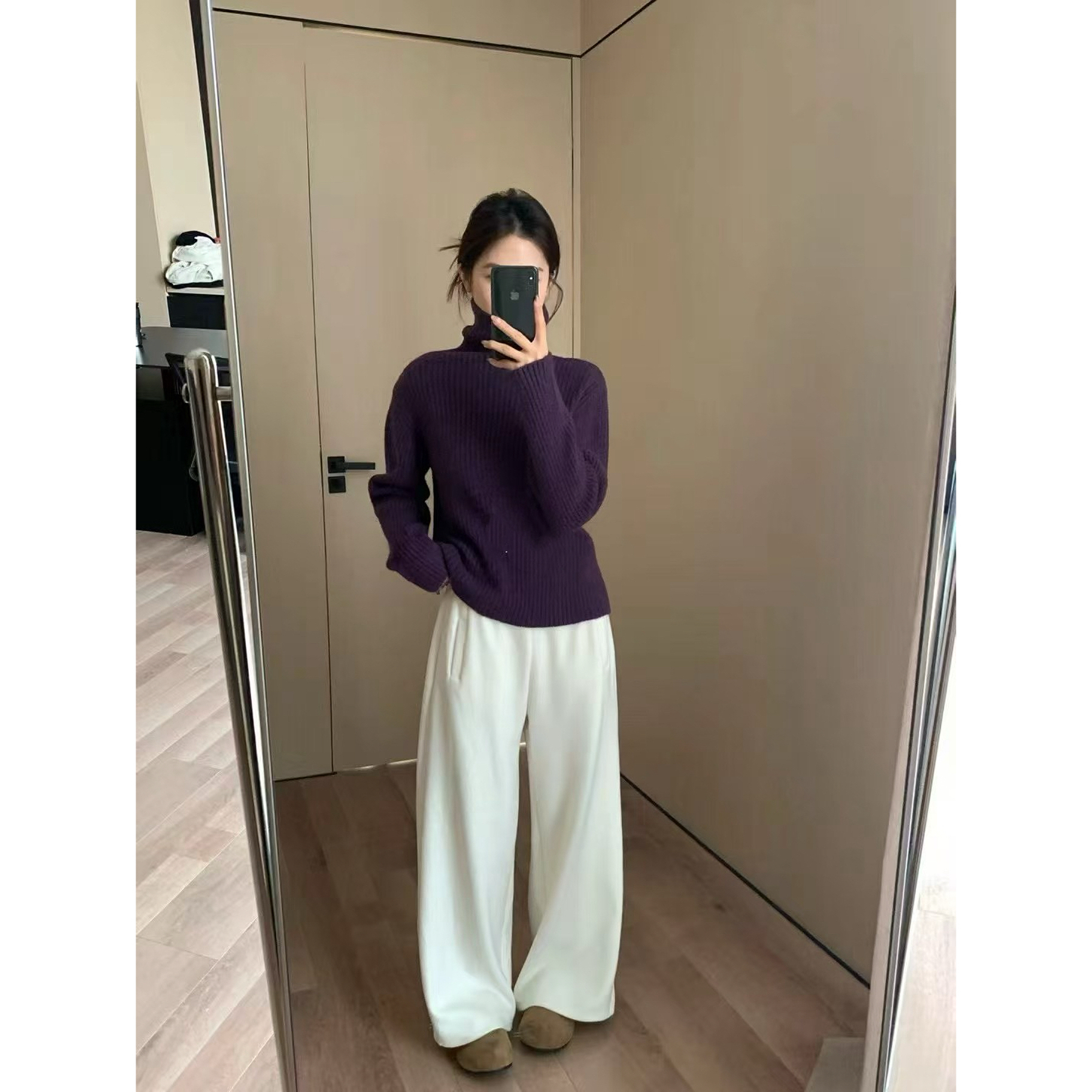 92829女装韩版高领打底毛衣