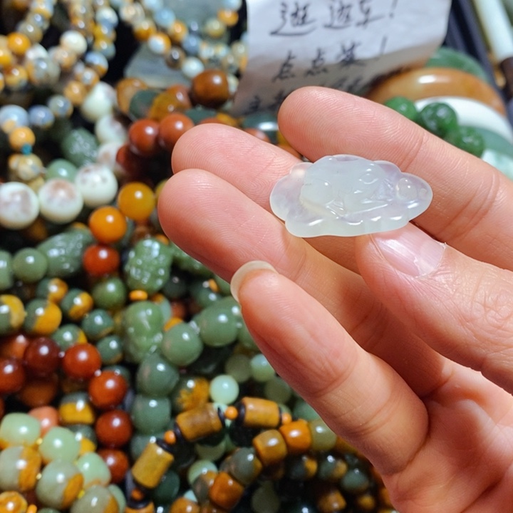 蛇纹石玉手链未镶嵌