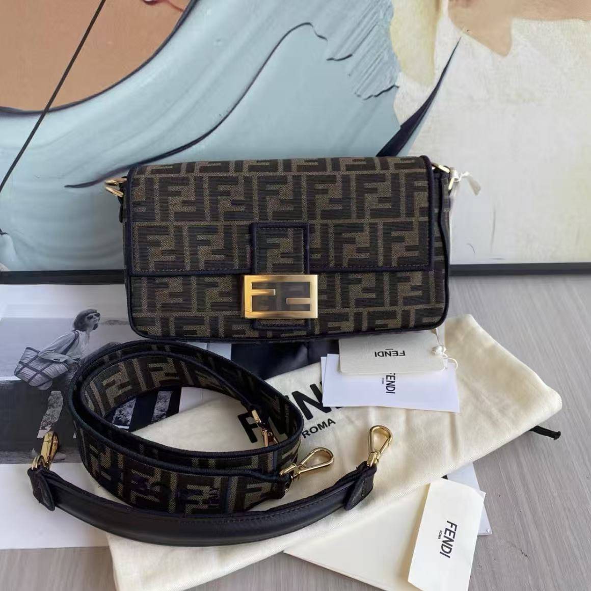 95新 FENDI/芬迪 安安/箱包/TYP882512090097