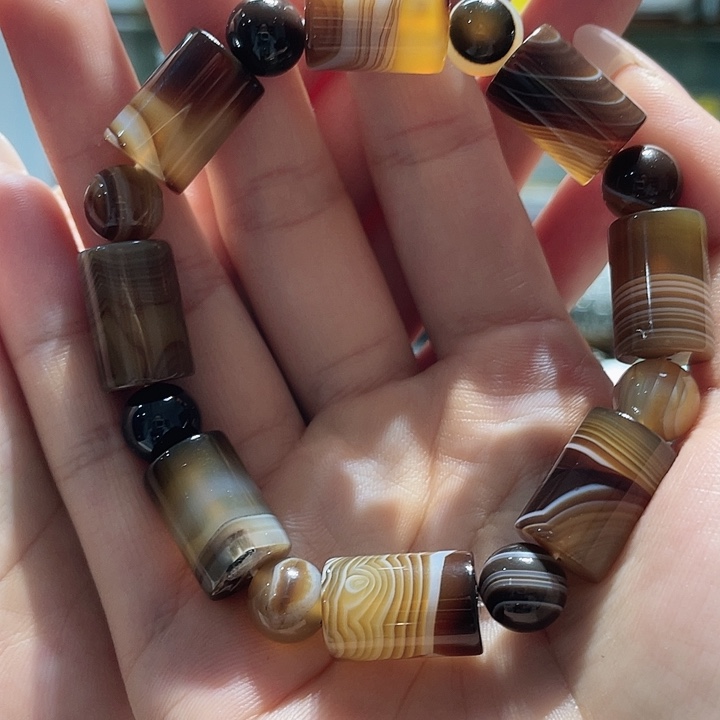 玛瑙/玉髓未镶嵌手链