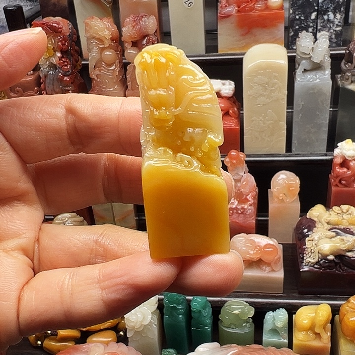 寿山石印石寿山石手工雕刻