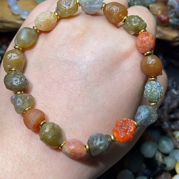 玛瑙/玉髓合金手链